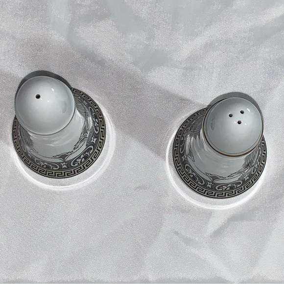 NIB authentic VERSACE x ROSENTHAL Marqueterie bone china SALT & PAPPER shakers - Picture 12 of 12